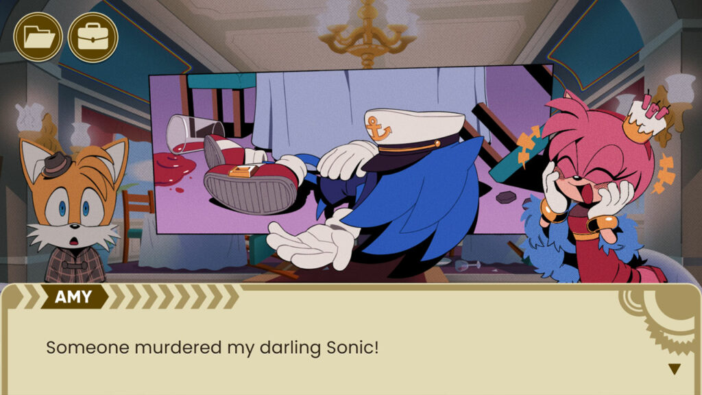 Tails and Amy Rose discover Sonic's "lifeless" body