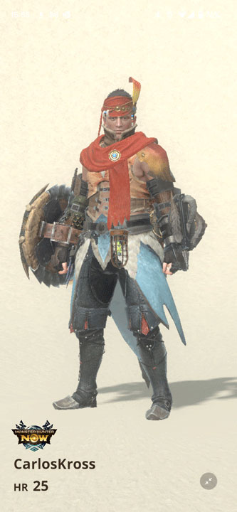 My character in Monster Hunter Now