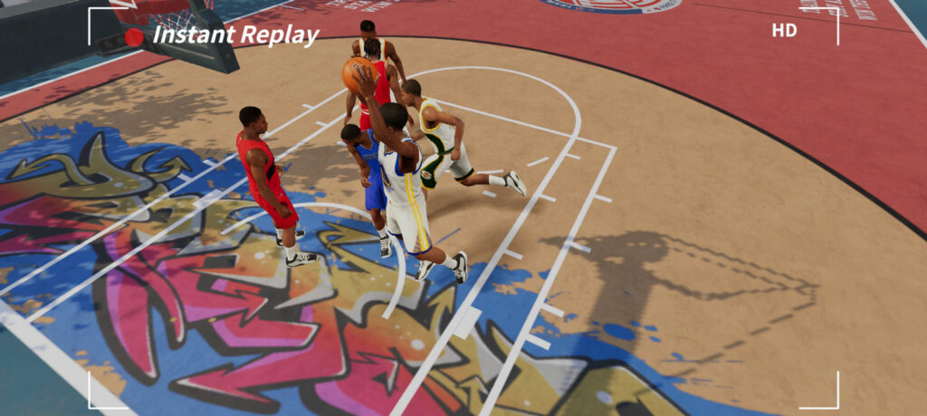 A dunk replay from NBA Infinite