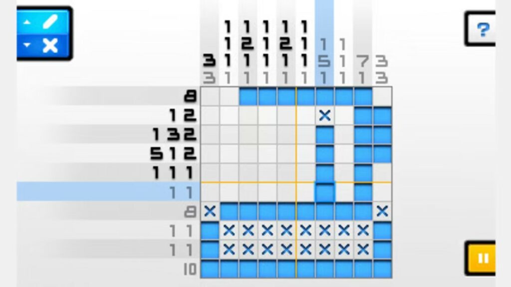 Gameplay from Picross E