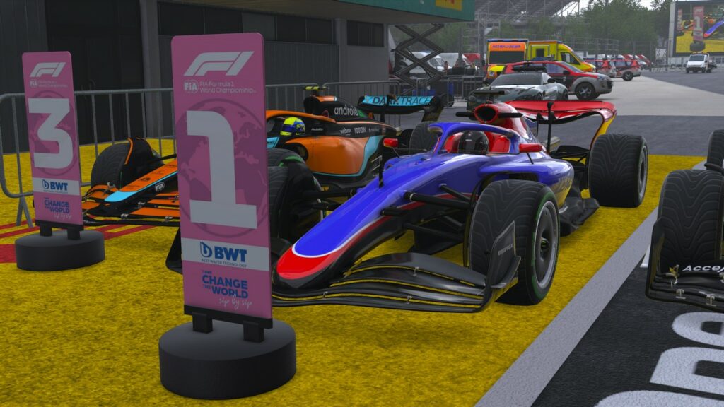 The placement of cars after the completion of the Spanish Grand Prix from F1 2022