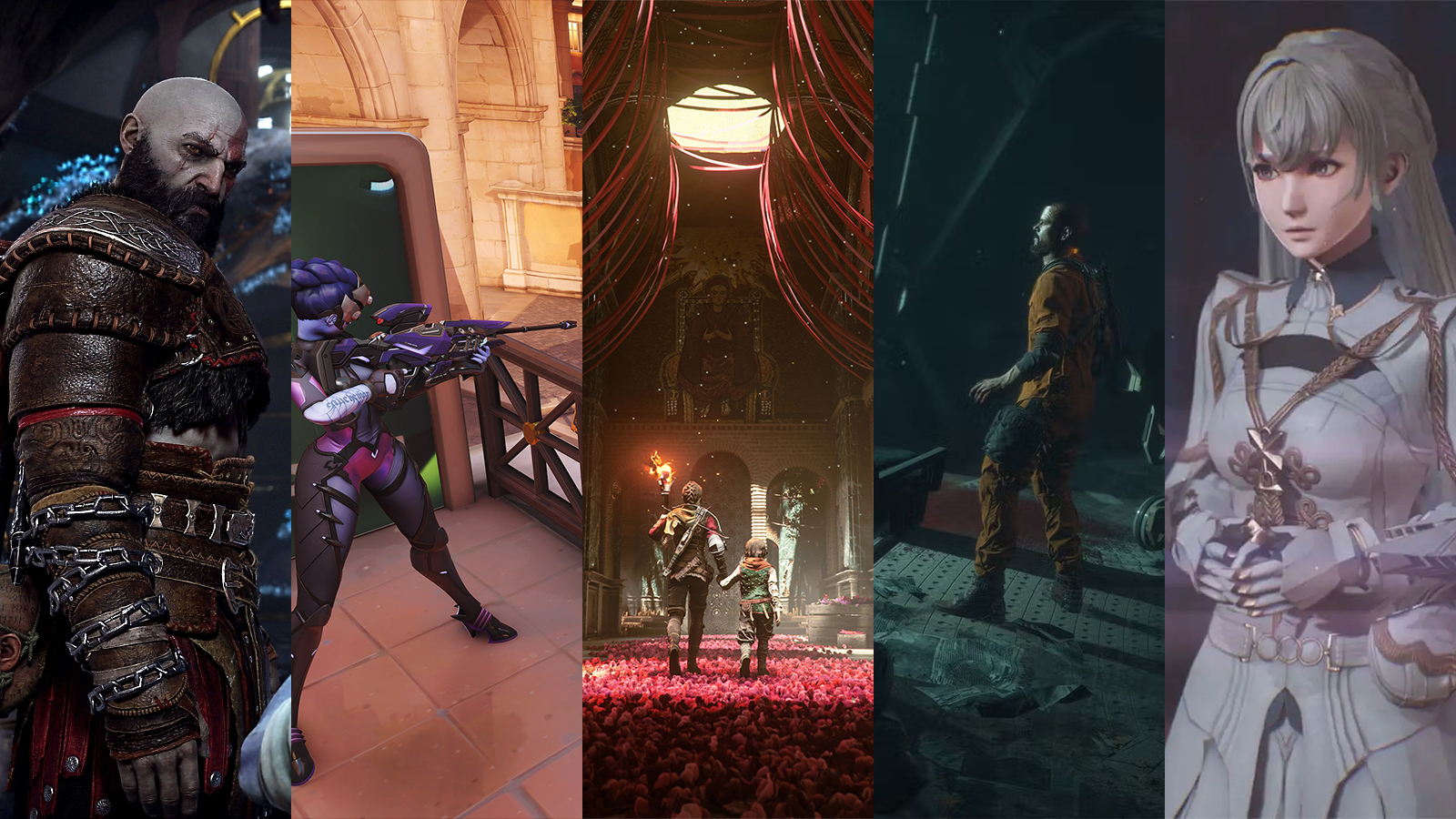 Featured characters from five games I'm looking forward to playing in 2022