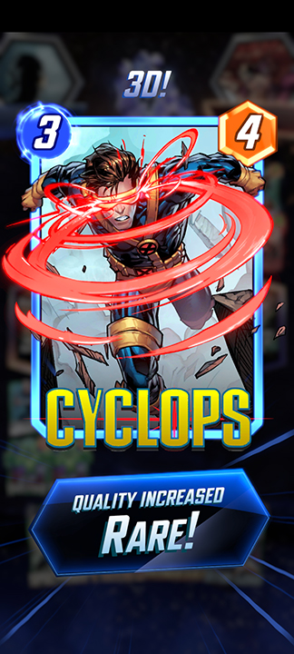 Cyclops 3D Upgrade in Marvel Snap