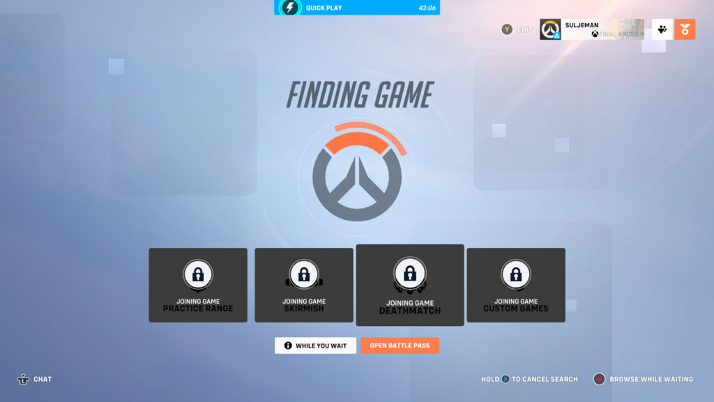 Trying to find a game during the first week of Overwatch 2