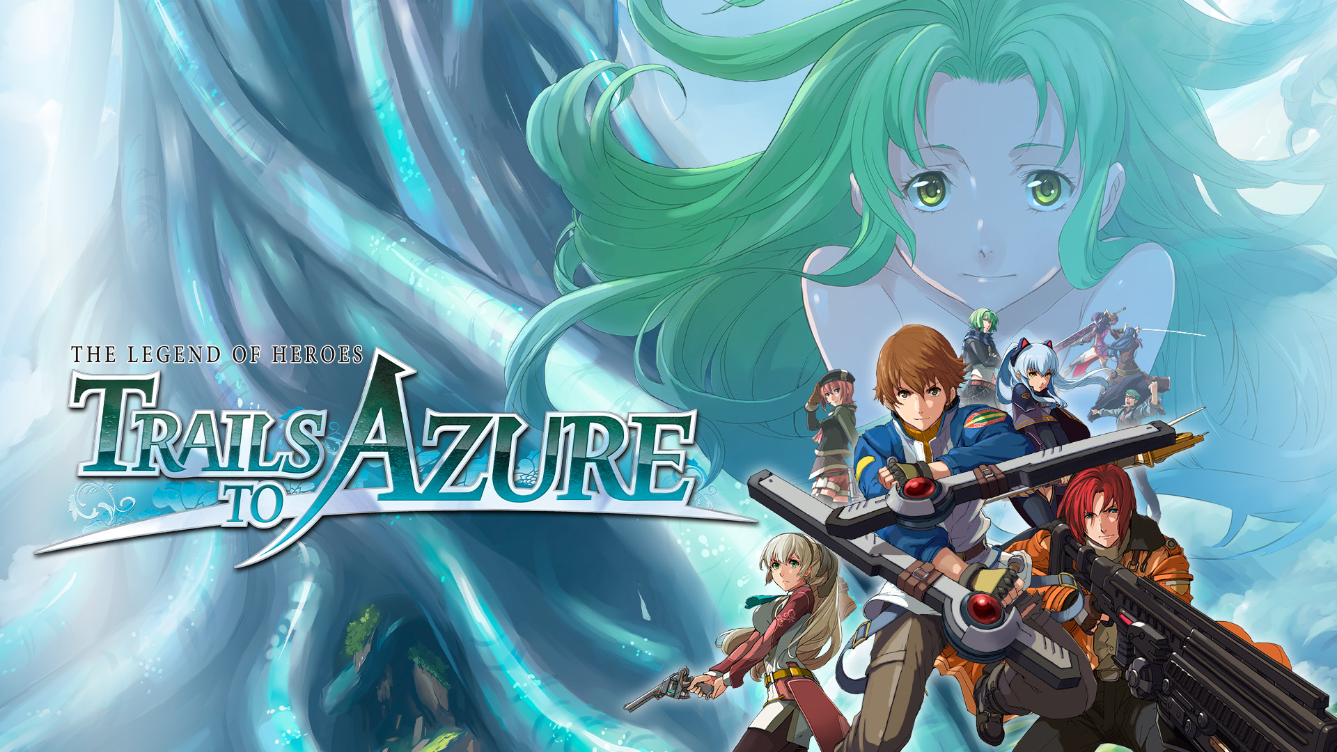 The key art for The Legend of Heroes: Trails to Azure featuring the main characters of the game