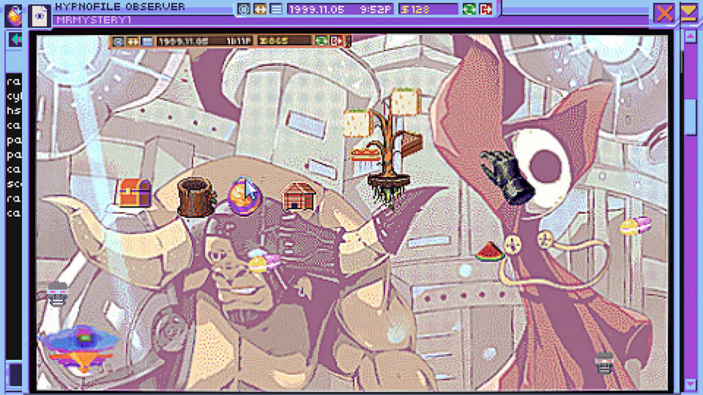 An example of someone's desktop from Hypnospace Outlaw