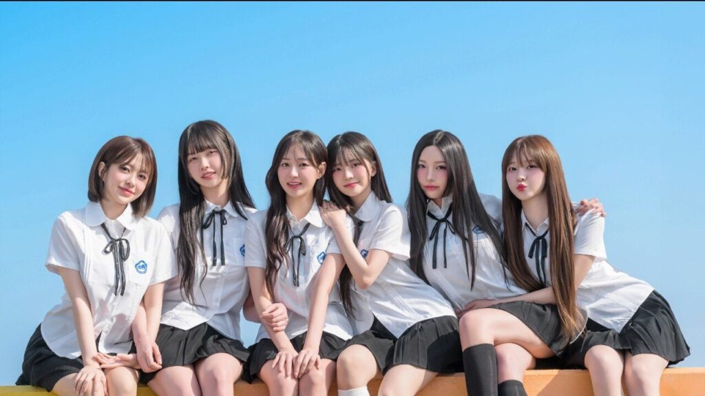 A group shot of the six girls featured in Seaason 2 of Five Hearts Under One Roof all wearing school uniforms